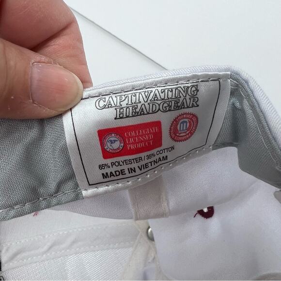 Sooners Oklahoma University White Logo Baseball Cap Unisex OS - Picture 13 of 14